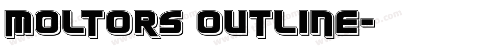 Moltors Outline字体转换